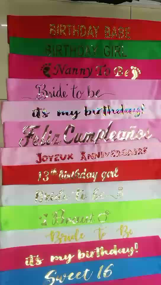 Laser lettering Film ironing figure shoulder strap etiquette...