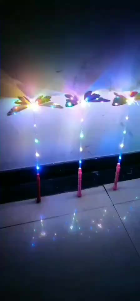 Shiny butterfly flash stick new ground push butterfly square...