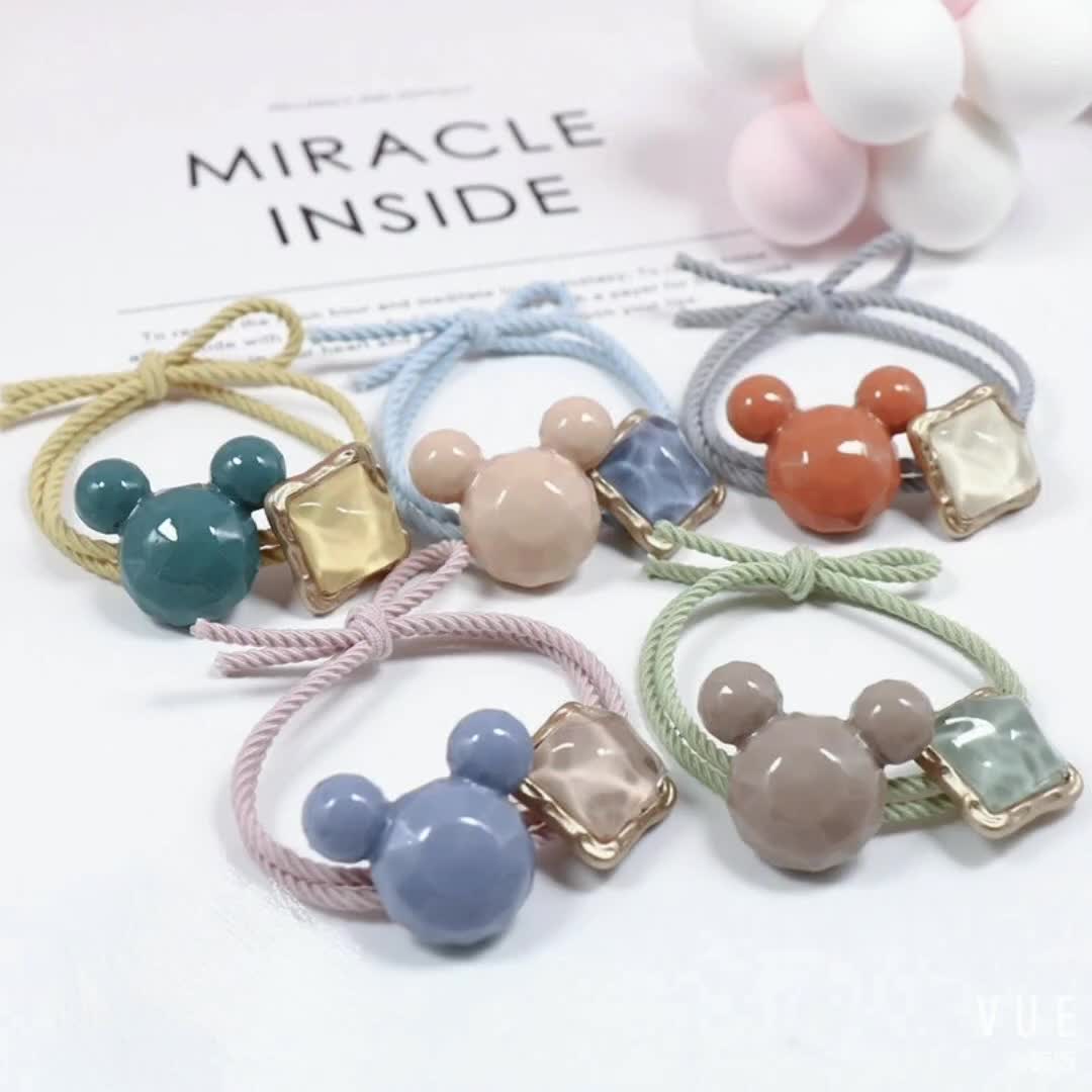 INS Internet Celebrity Mickey Hair Band Rubber Band Crystal ...