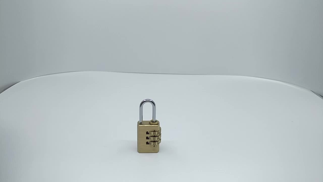 Supply Pure Copper 3-Bit Code Padlock High-End Password Lock High 
